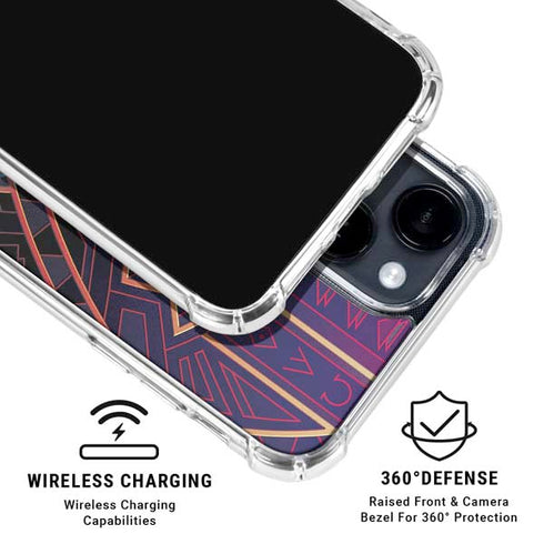 Marvel Black Panther Wakanda Salute iPhone 15 Clear Case